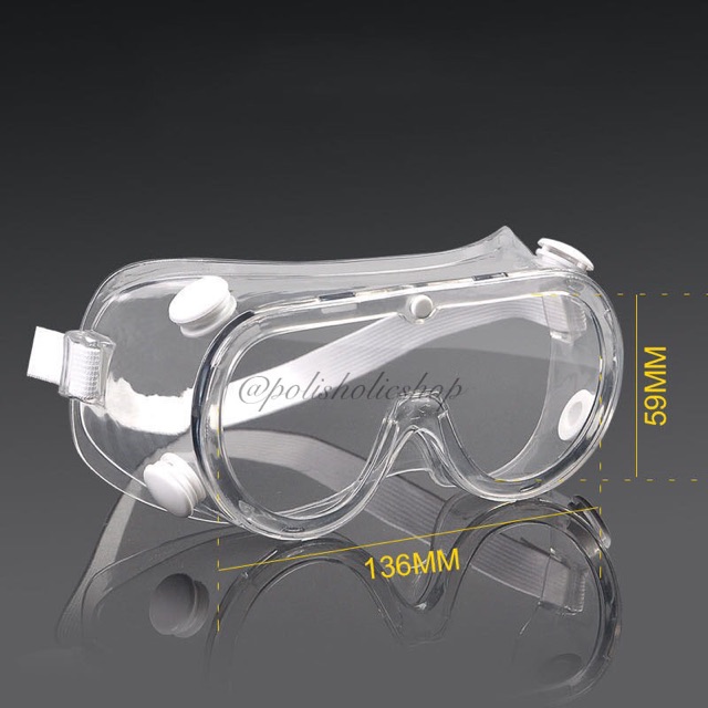 [READY] Kaca Mata APD / Medical Goggle / Kaca Mata Medis (ANTI FOG, ANTI DUST, ANTI SPIT)