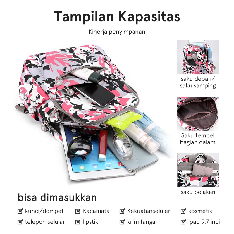 Tasmolly N66 tas ransel laptop 14 inch wanita BAG terbaru  merk tracker - Ransel Wanita -tas ransel wanita dewasa untuk kerja - Backpack taskantor tastravel tasransel tas selempang kekinian 2022 gendong  cewek tas gudika original wan