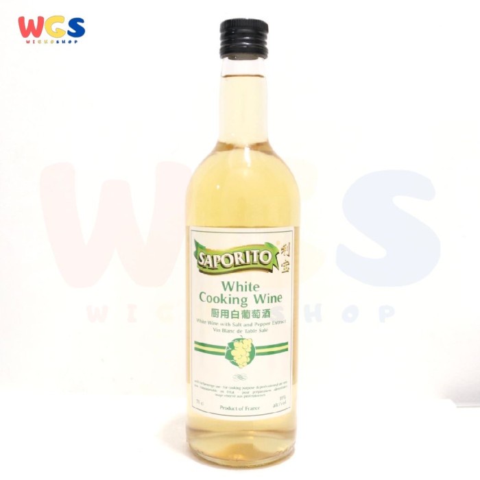 Saporito White Cooking Wine With Salt &amp; Pepper Ext For Cooking 750ml