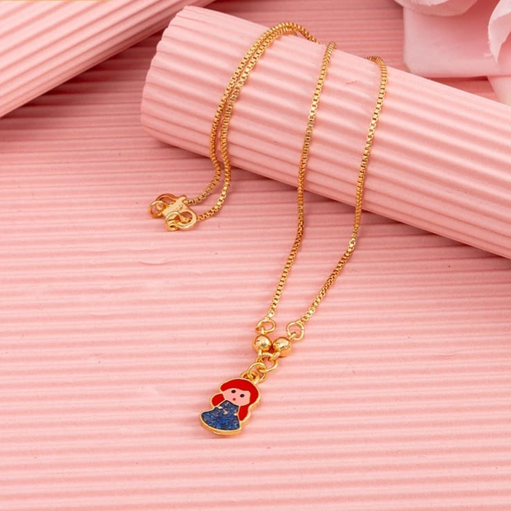 Kalung Anak Perempuan Unicorn Lucu Kalung Anak Karakter Lapis Emas Gold Anti Karat