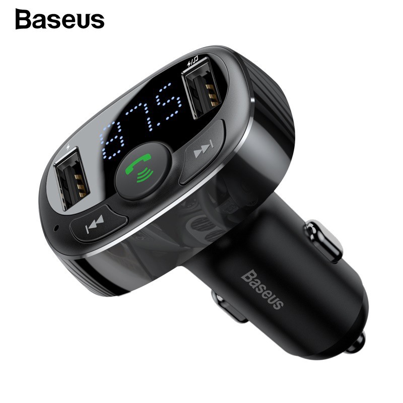 Baseus Dual USB Car Charger FM Transmitter Modulator MP3 Player