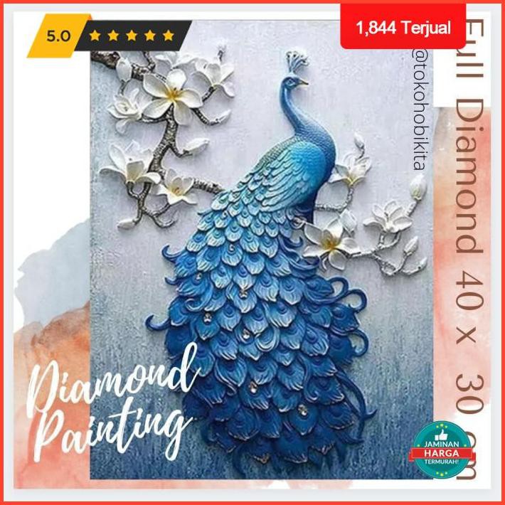 Dekorasi Rumah Diy Diamond Painting Merak Royal Limited