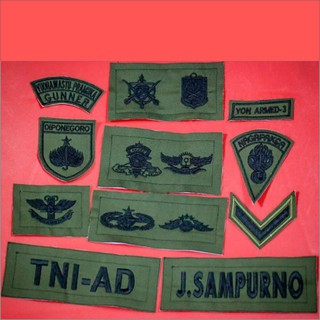 Set Atribut Bordir Komputer Baju PDL TNI | Shopee Indonesia