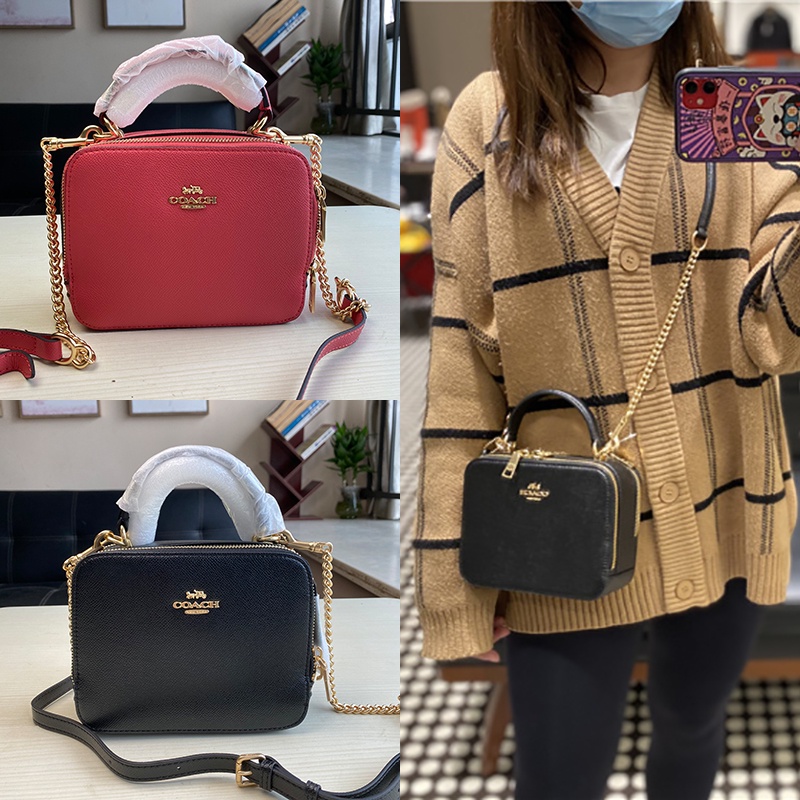 COACH 2872 tas fashion baru/tas bahu/tas selempang/tas persegi kecil