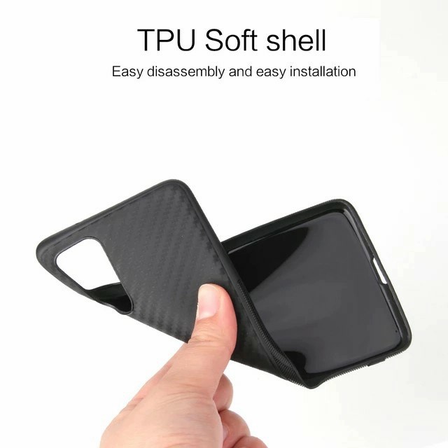 SAMSUNG S10 A12 M12 A02S CASE SOFTCASE FULL KARBON, LUXURY SLIM FIT CARBON CASING SLIM