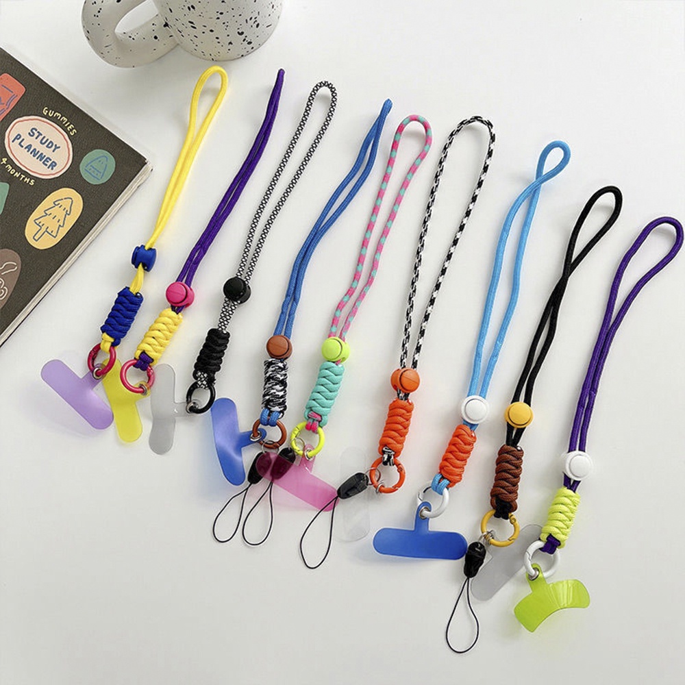 Tali Lanyard Leher Adjustable Anti Hilang Ukuran 25cm / 50cm Untuk Case Handphone