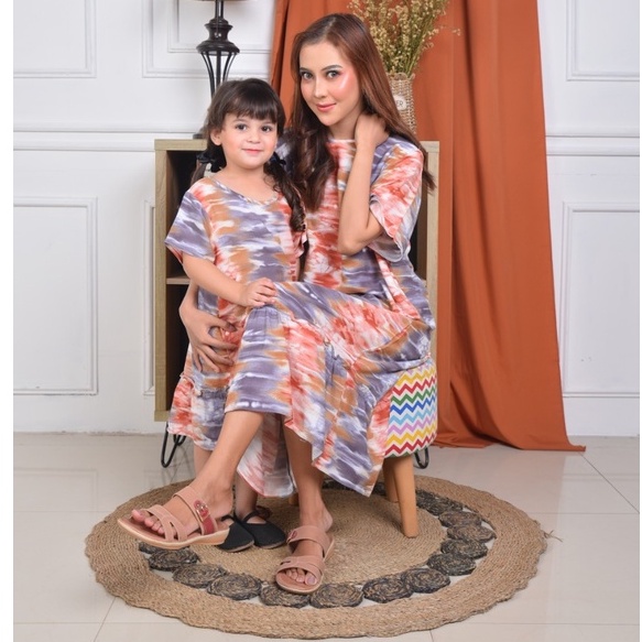 Two Mix - Baju Hrg Satuan Daster Couple Ibu dan Anak Perempuan  Usia 1-8 Tahun 4105