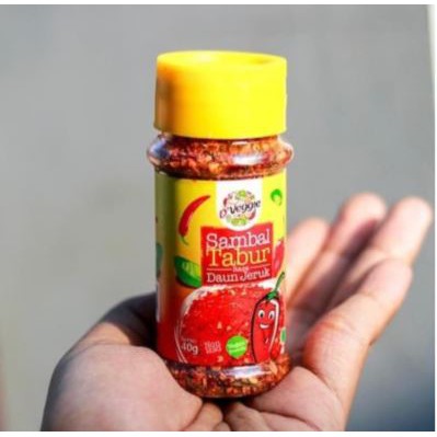 [HALAL] Sambal Tabur D'Veggie Daun Jeruk 40gr (Non MSG / Vegan)