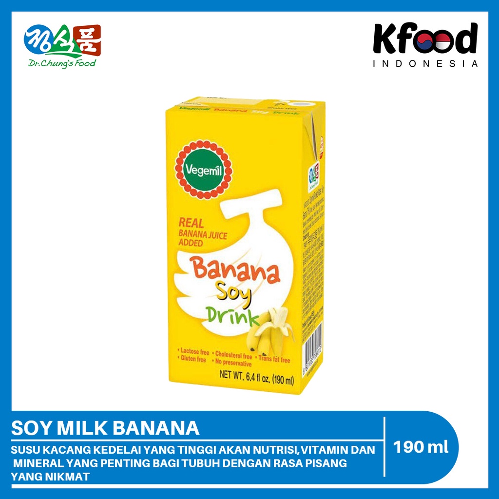 

Kfoodind - Vegemil Soy Drink Banana 190ml