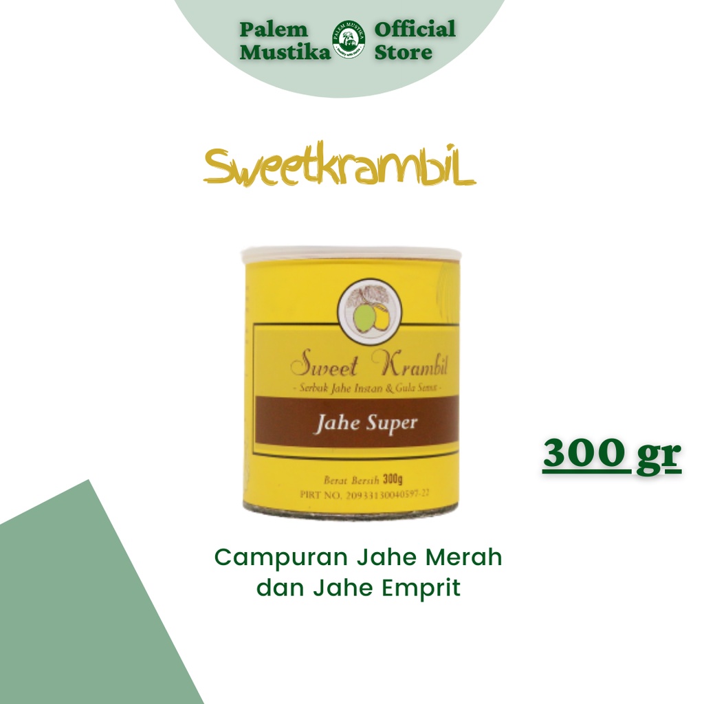 

Instan Jahe Super Sweet Krambil| Gula Kelapa| 300 Gram