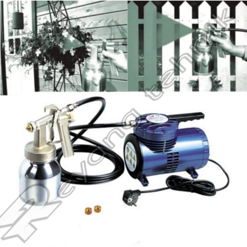 Portable Mini Air COMPRESSOR Spray Gun Kit Elektrik mini AS-06K