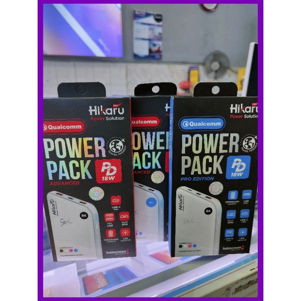 HIKARU POWER BANK PD18W fast charging