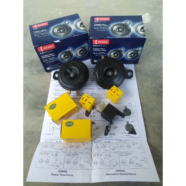 klakson denso set relay