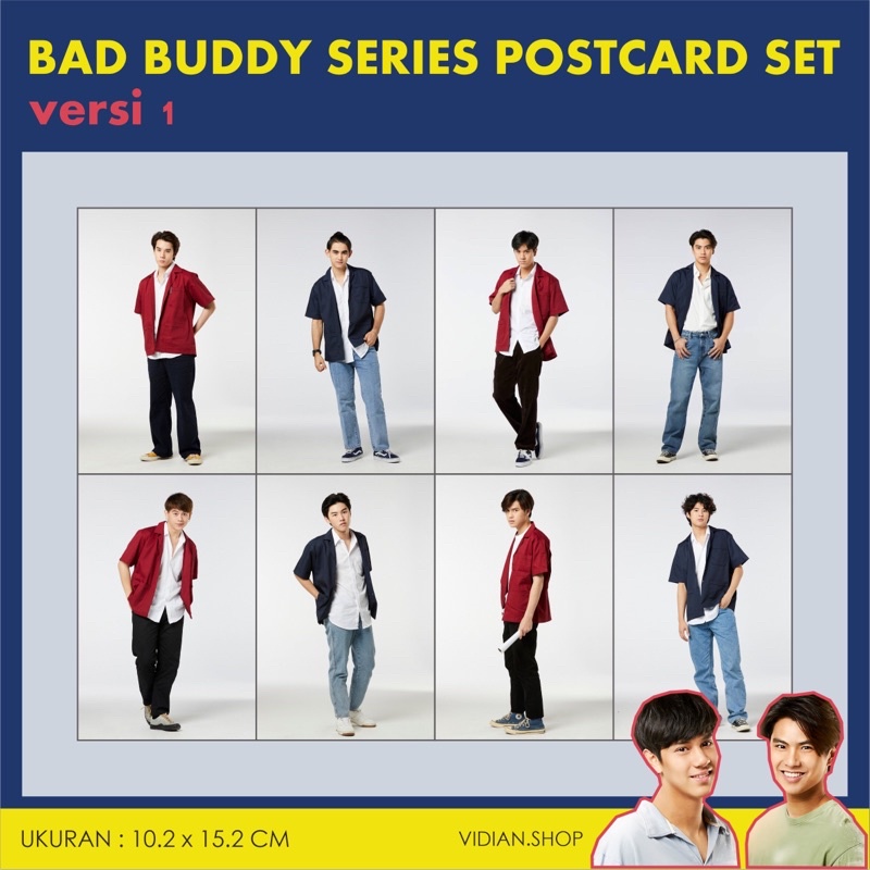 BAD BUDDY SERIES postcard set / mini poster  (GMMTV OHM PAWAT NANON KORAPAT )
