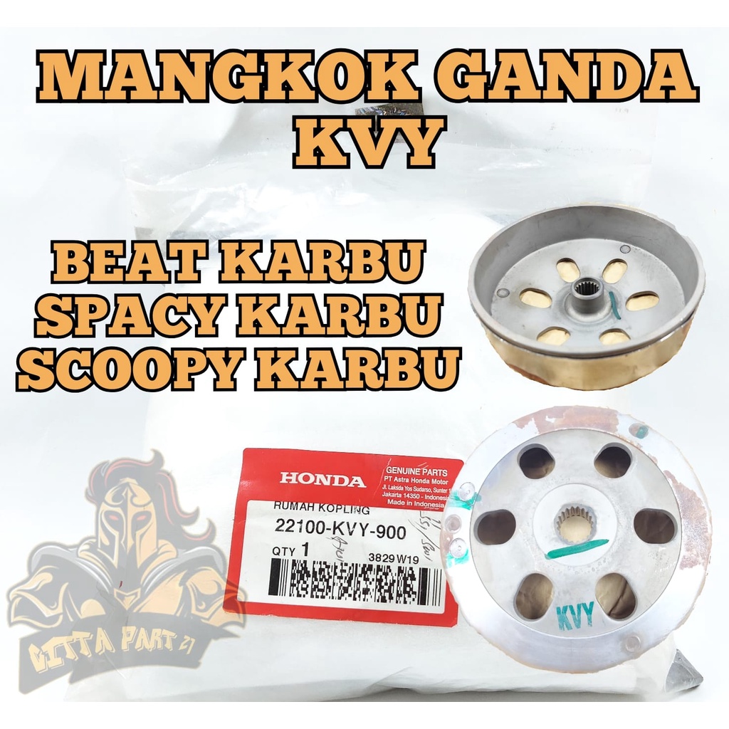 MANGKOK GANDA HONDA KVY 100% ASLI ORIGINAL HONDA AHM BEAT KARBU SPACY KARBU SCOOPY KARBU