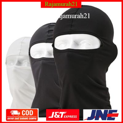 Masker Motor Rhodey Full Face Spandex Masker Motor / Balaclava - Black