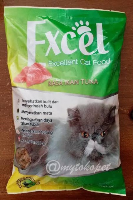 MAKANAN KUCING EXCEL CAT FOOD 500 gram