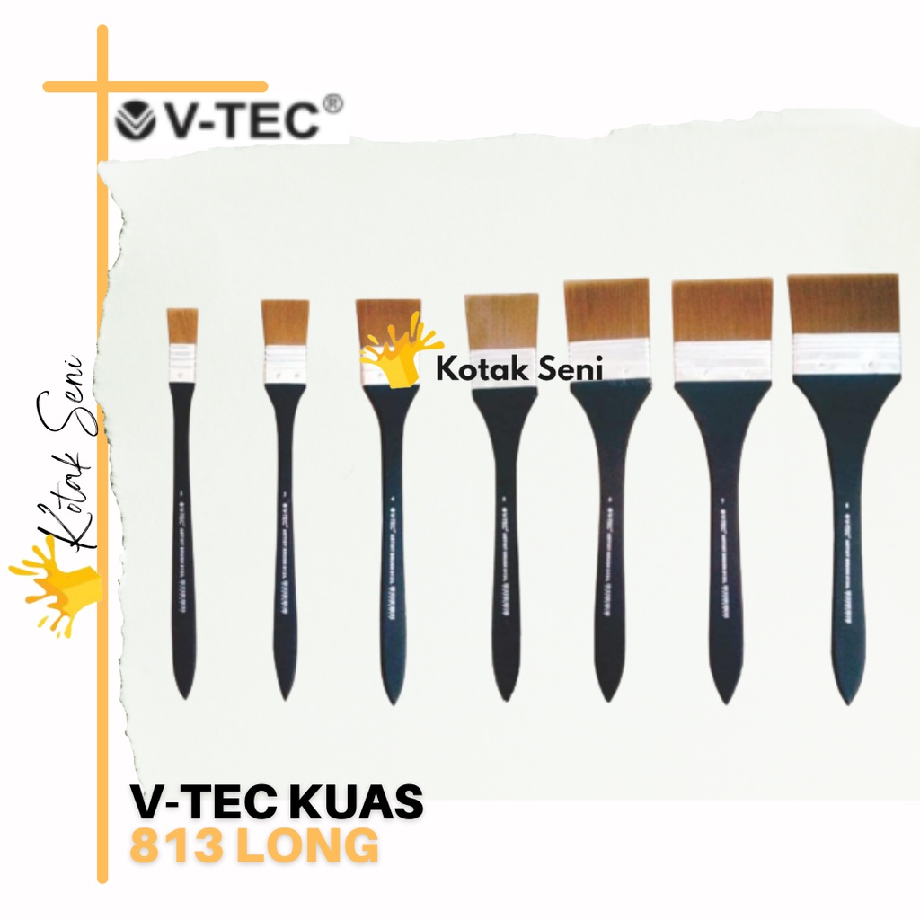 

V-Tec Kuas 813 No.5 Long / V-Tec Kuas Long / V tec Artist Brush 813 Long