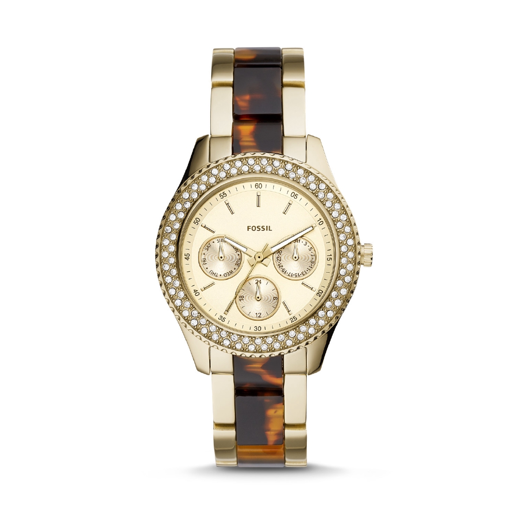 Fossil Stella Multifunction Two-Tone Acetate Watch [ES4756]