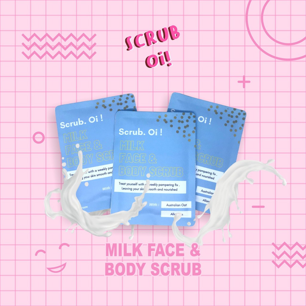 Oats Masker & Scrub Premium Face and Body Milky