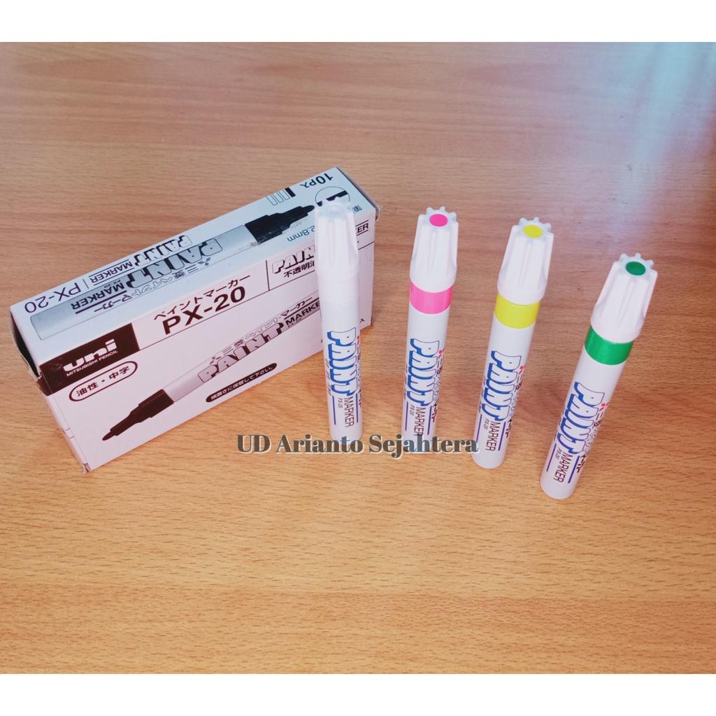 

Paint Marker UNI PX-20 Mitsubishi, Japan ( PINK,KUNING,PUTIH,HIJAU)