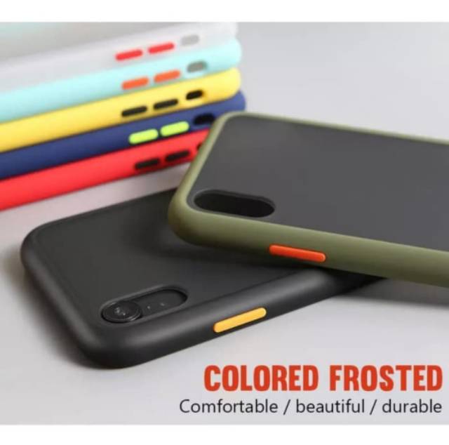 Hybrid MATTE Realme 5 5i Fuze case casing cover COLORED FROSTED