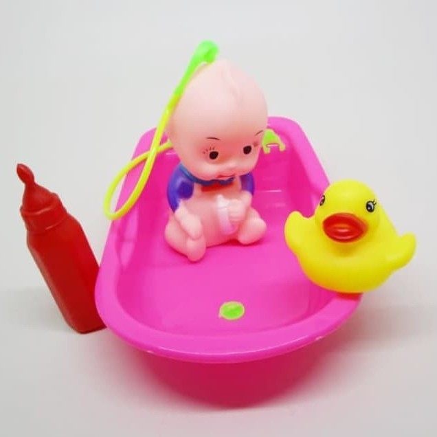 Mainan bayi VINYL BABY BATH TUB BONEKA VINYL BAK MANDI ANAK Mainan Mandi Anak Bathub - Mainan Boneka Anak Bak- Mainan Boneka Mandi di Bak - Mainan Bayi Mandi