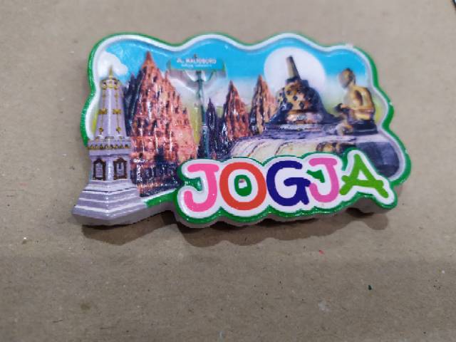 (BISA COD) MAGNET KULKAS TUGU JOGJA CANDI PRAMBANAN DAN BOROBUDUR 6x3 cm BAHAN FIBERGLASS