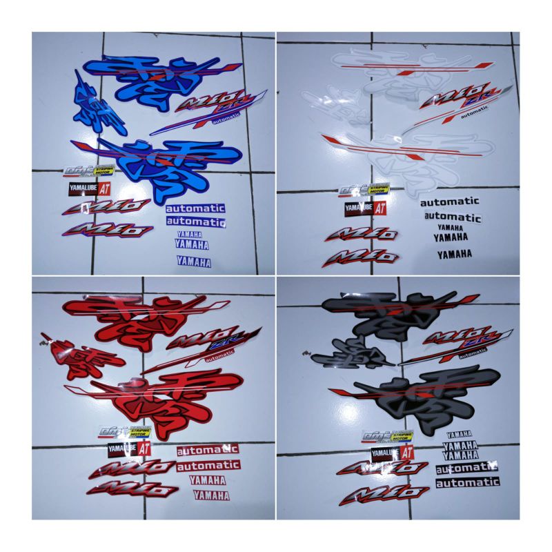 Striping Mio sporty kanji thailand , stiker striping mio smile variasi