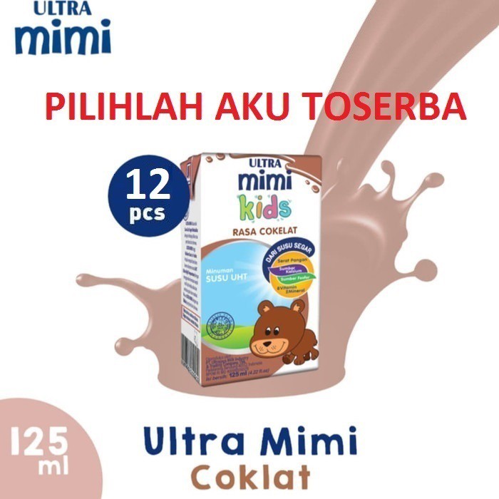 Susu Ultra Mimi Kids COKLAT (Cokelat) 125 ml - ( HARGA 12 PCS )