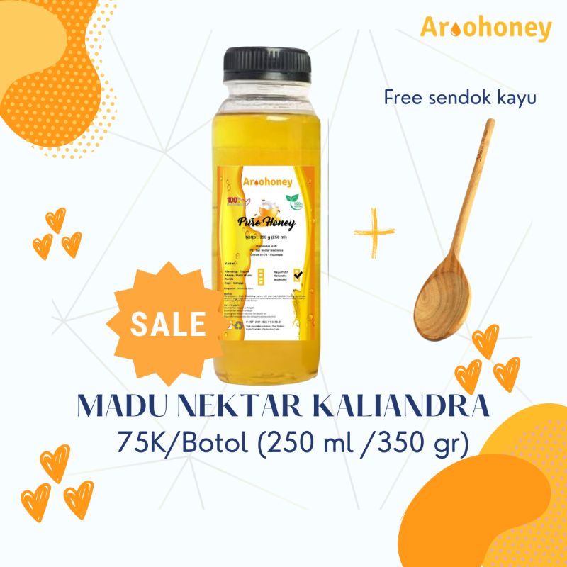 

MADU KALIANDRA - AROOHONEY - 100% MURNI KEMASAN BOTOL 250 ML