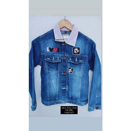 Jaket Levis Anak Perempuan/Jaket Jeans Anak Perempuan