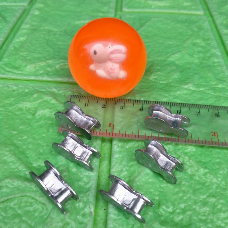 1SET BOLA BEKEL 4CM+BIJI BEKEL PERAK 6PCS MAINAN JADUL GROSIR