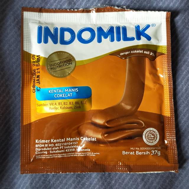 

Indomilk susu kental manis kreamer cokelat choco 37gr sachet pouch