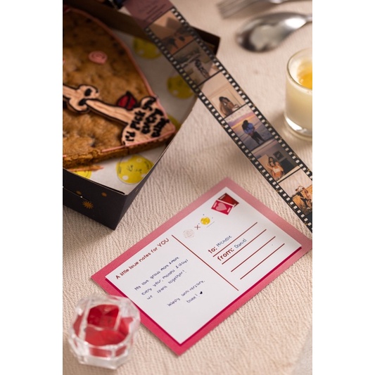 [READY HAMPERS VALENTINE GIFT] Heart Shaped Giant Cookie &amp; Cannister Keychain