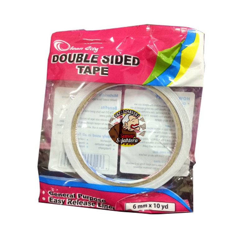 

[PCS] OLEAN CITY / OCI DOUBLE TAPE 0.25X10 SOLASI ISOLASI DOUBLE SIDE TAPE