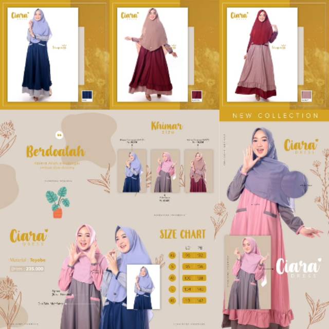 CIARA DRESS SERI 2 BY Shaqueena.indonesia