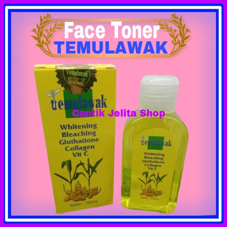 Toner Wajah Glowing Putih Permanen Bpom Face Toner Temulawak Original