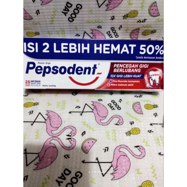 PEPSODENT 225GR x 2 JUMBO 1 BANDED 2PCS / PASTA GIGI PEPSODENT GIGI BERLUBANG/ODOL