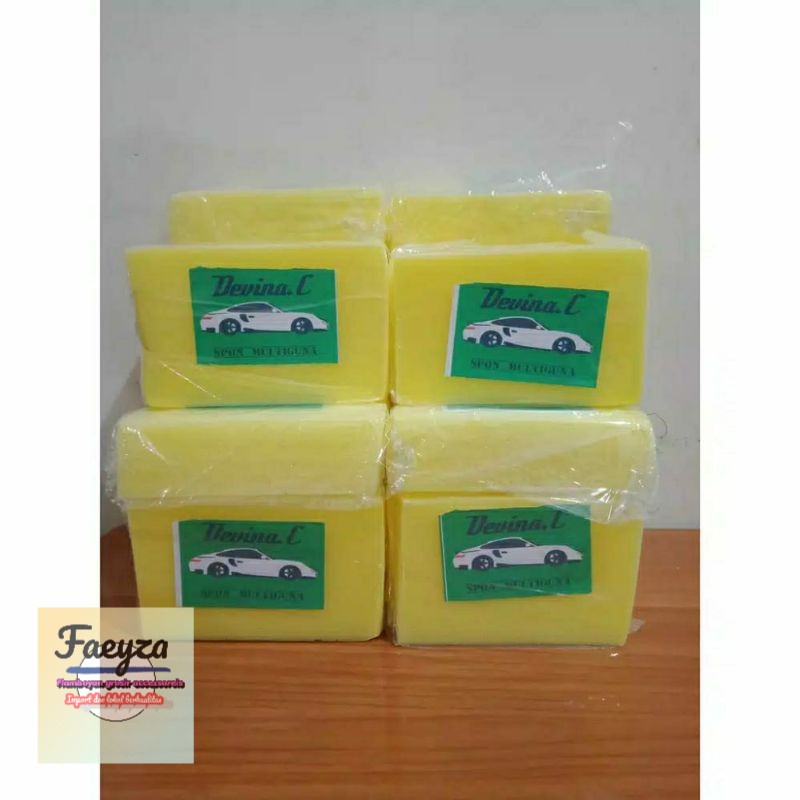 grosir  12 pcs SPON CUCI MOTOR/MOBIL/PIRING