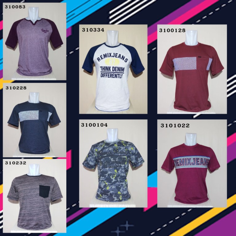 Kaos remix lengan pendek/centraltrenggalek