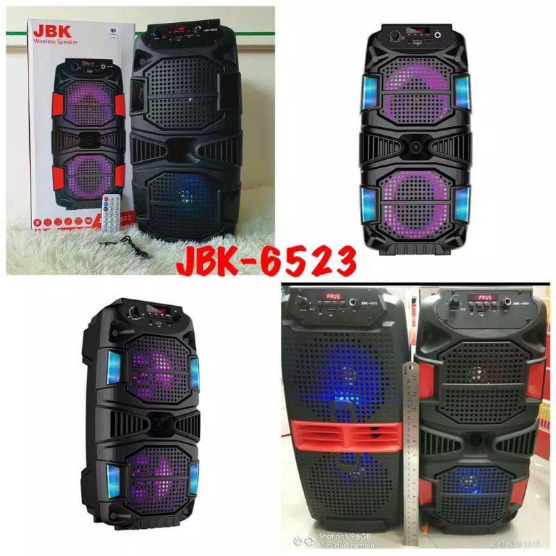 Speaker Bluetooth + Mic Karaoke portable JBK 6523 wireless karaoke