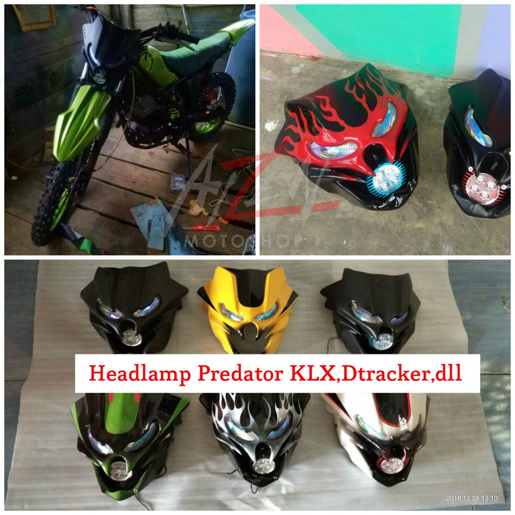 Headlamp Lampu Depan KLX Dtracker Model PREDATOR Shopee Indonesia