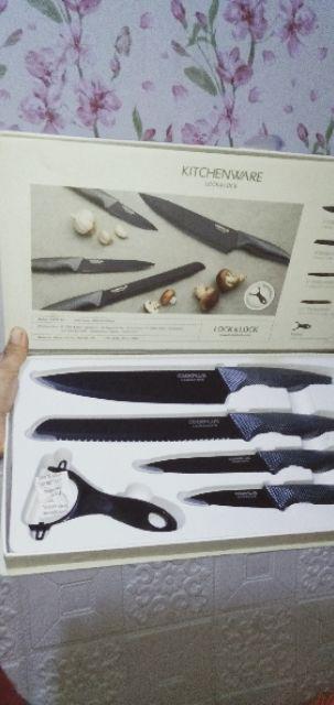 Ready Pisau By Lock N Lock Set Warna Warni Dan Full Black Isi 5set Original Promo Sampe Tgl 12 Agust