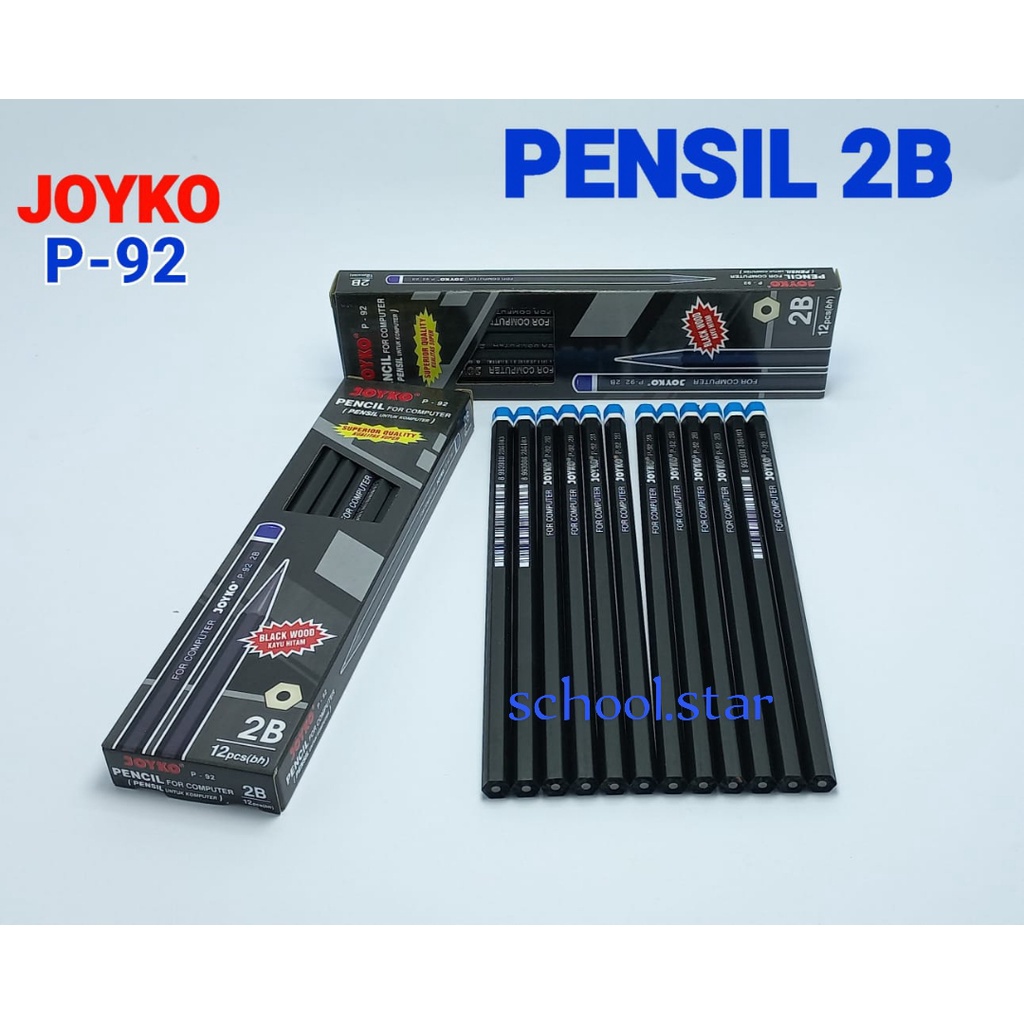 

Pensil / Pensil Joyko P-92 / 2B / 1Box = 12pcs