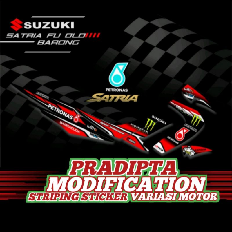 striping variasi satria Fu lama/barong list petronas
