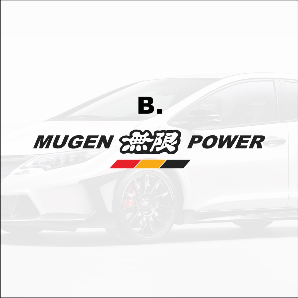 Sticker Cutting Mugen Power