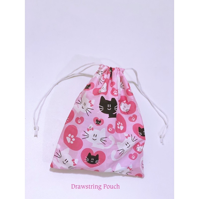 Fawn’G Handmade - Drawstring Pouch motif Lucu Lucu / Kantong Serut Katun