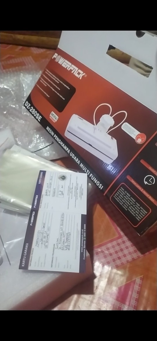Powerpack Dz-280se Vacuum Sealer Mesin Pengemas Vakum Makanan Basah