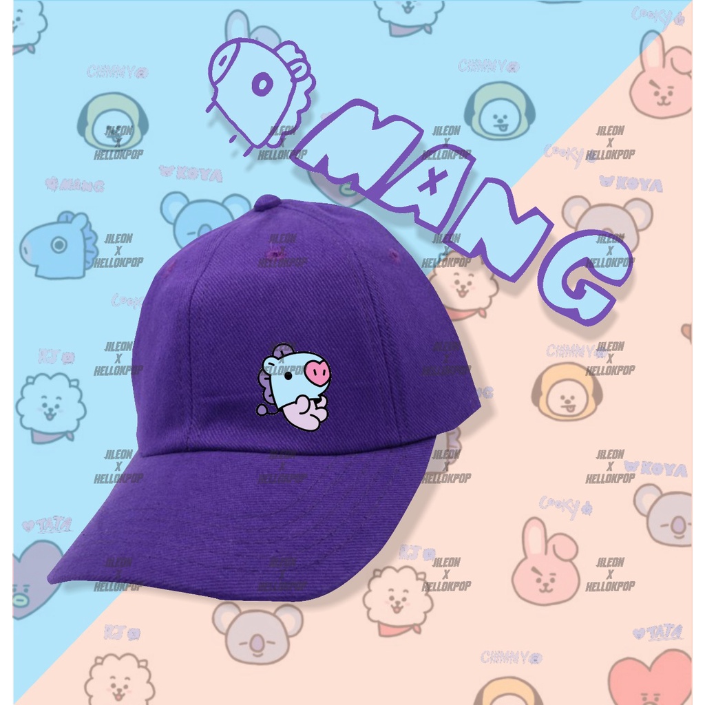 TOPI ANAK DAN DEWASA BT21 CHIMMY COOKY TATA KOYA MANG RJ SHOOKY VAN ( 3 - 10 TAHUN )-5
